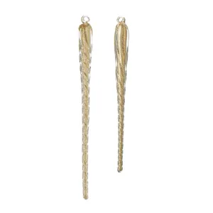 Gold Twisted Icicle Ornament